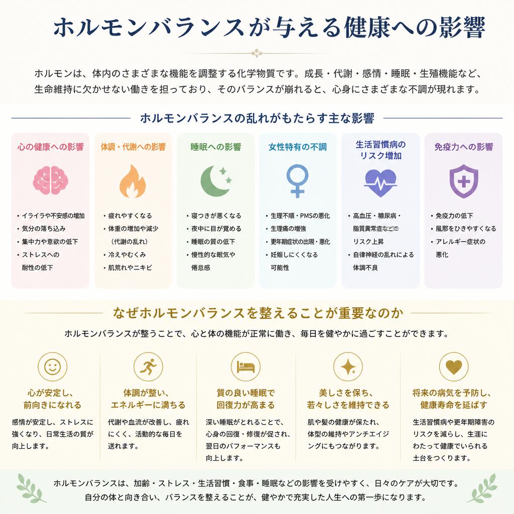 ホルモンバランスと健康の関係