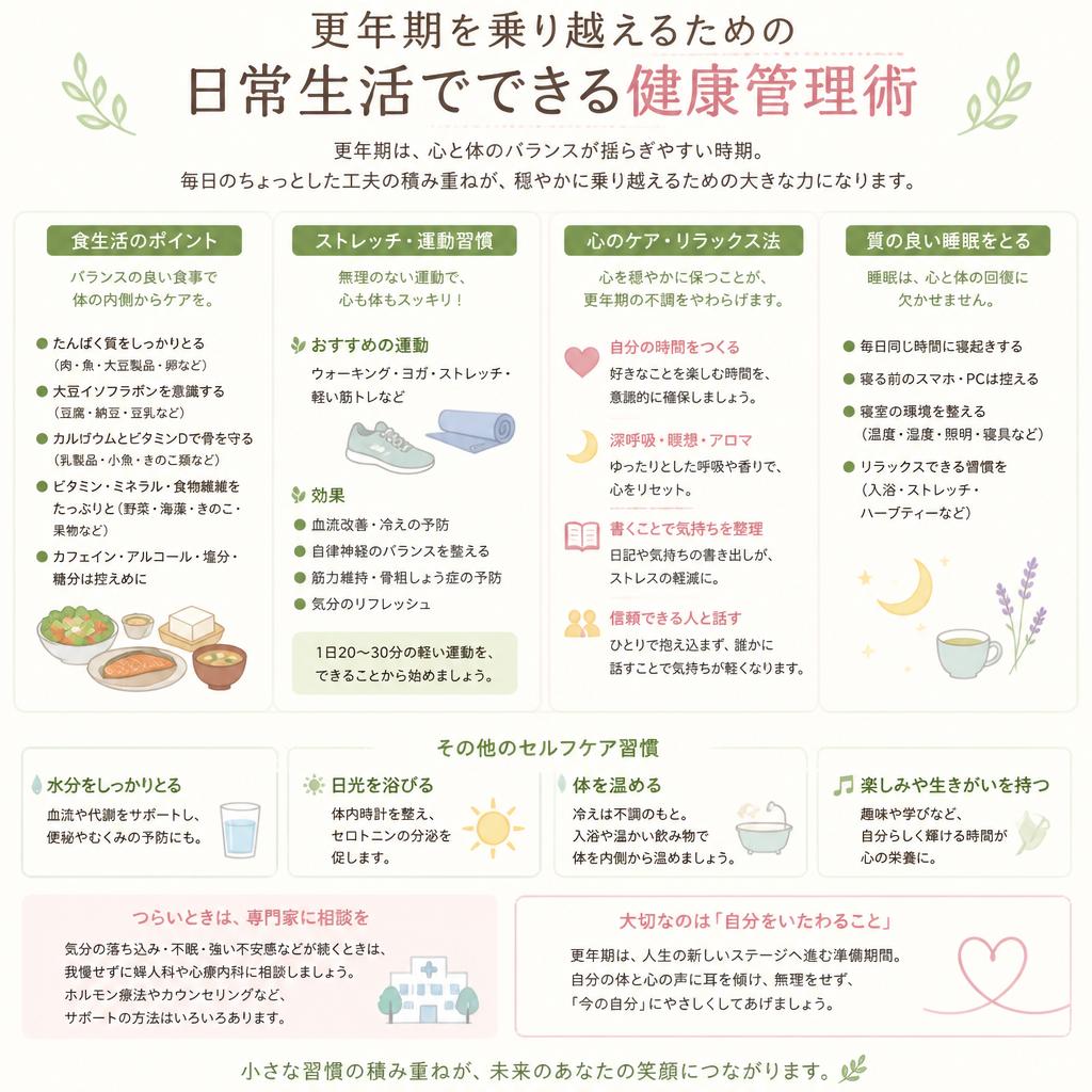 日常生活でできる健康管理術