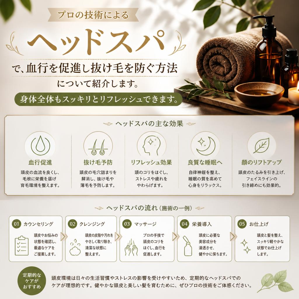 ヘッドスパで叶える髪と心の癒し