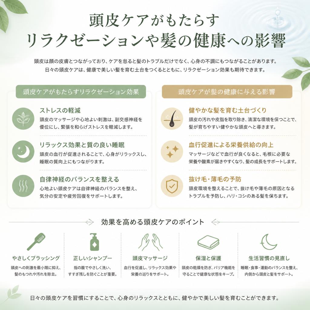 ヘッドスパの効果