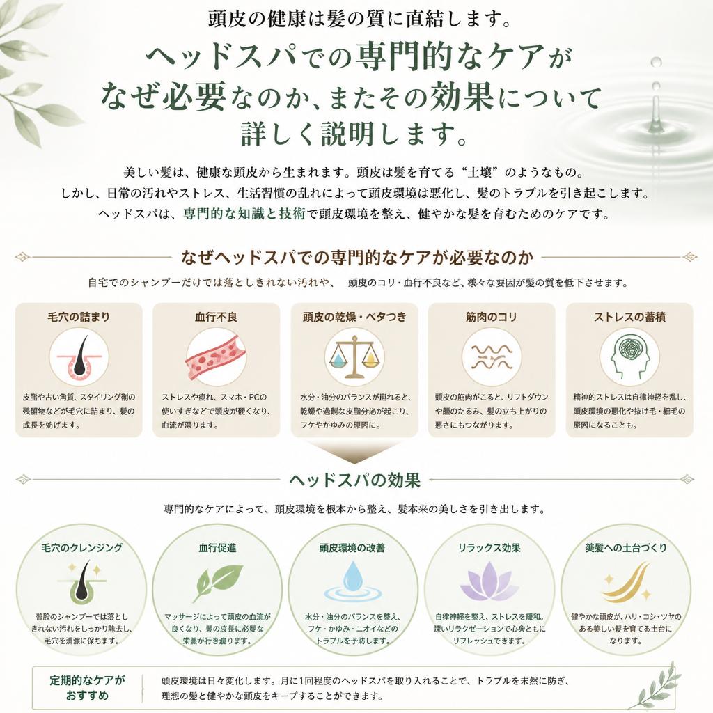 頭皮ケアの重要性