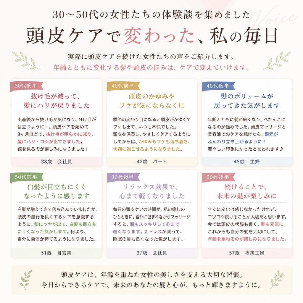 お客様のリアルな体験談