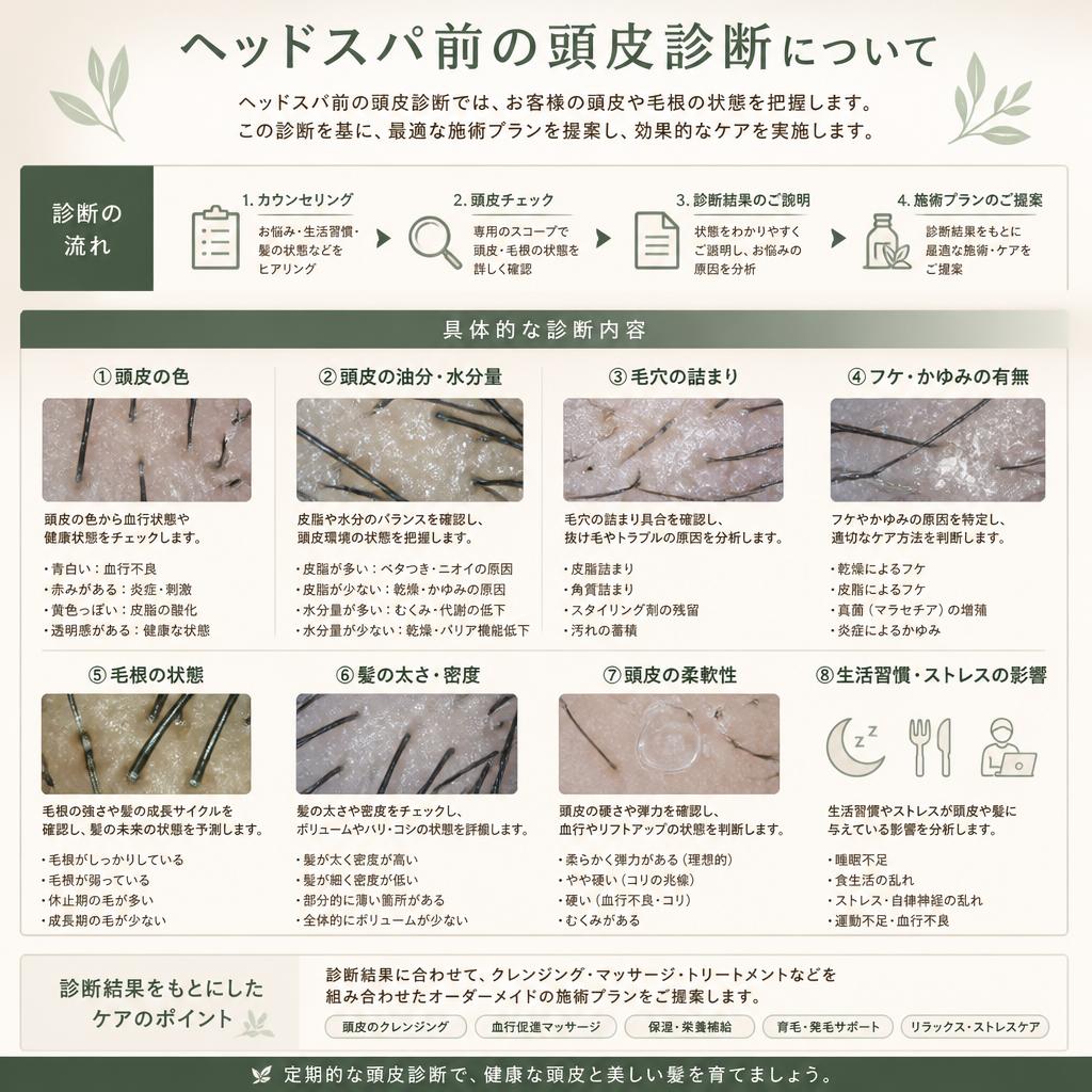 頭皮診断でわかるあなたの状態
