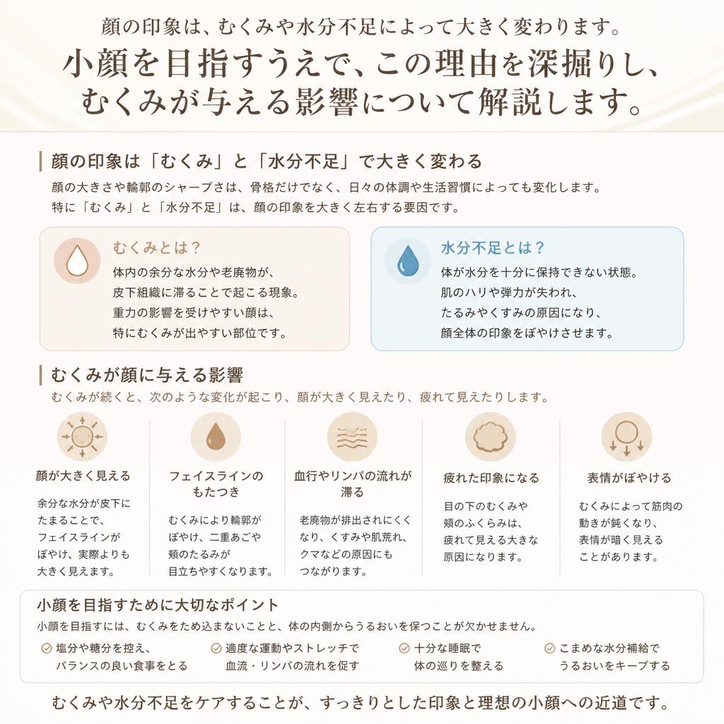 2. なぜむくみや小顔が重要なのか？
