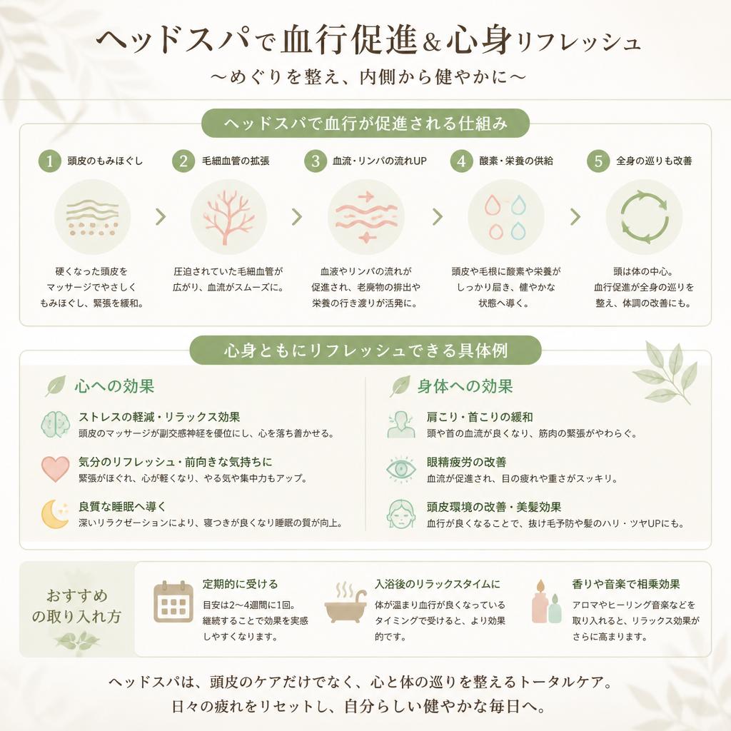 5. 血行促進で心身のリフレッシュ